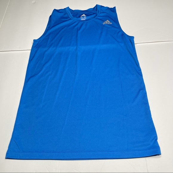 Adidas Tank Top Active Wear Climalite Size Large 14-16 Blue
